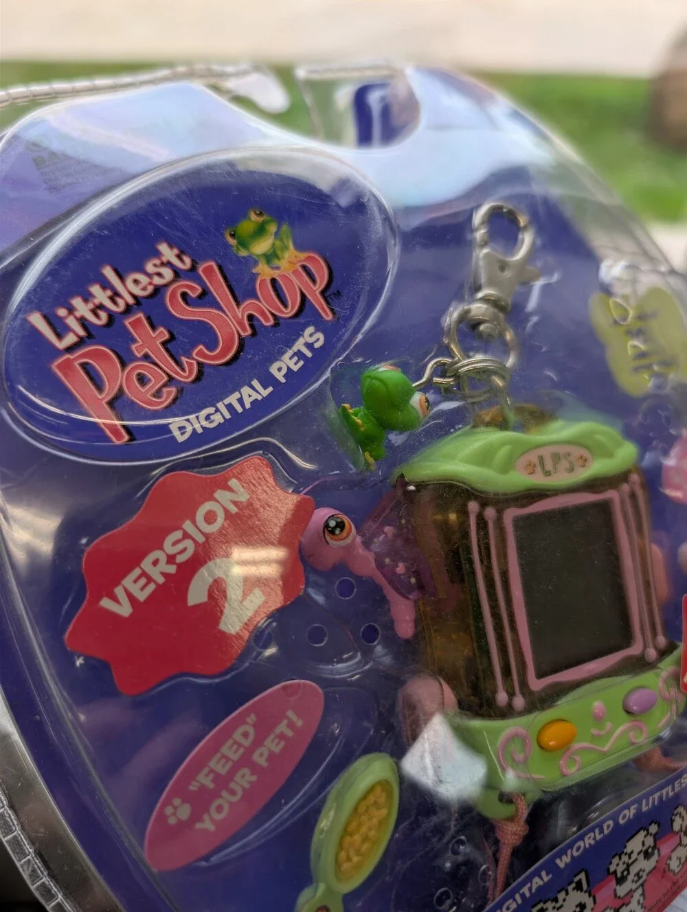 Littlest Pet Shop Digital Pets V2 Frog Virtual Pet Keychain NEW Sealed 2006